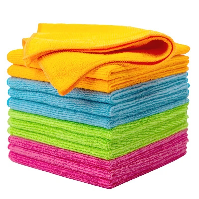 100 pezzi di stracci per la pulizia casa, la cucina, l'auto 5 colori diversi