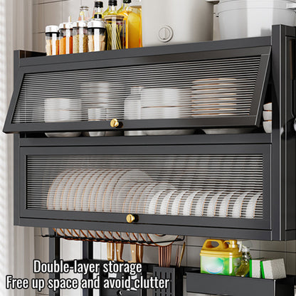 DOUBLE-LAYER DISH DRAINER WITH COVER – ORDER, HYGIENE AND MODERN DESIGN