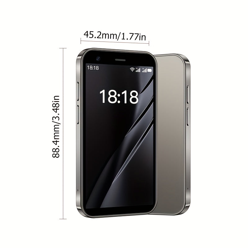 Mini Smartphone, 2GB RAM + 16GB ROM, 128GB, 3G Network, Dual SIM, 3.0-inch HD Display, Compatible with Play Store, WhatsApp, and More