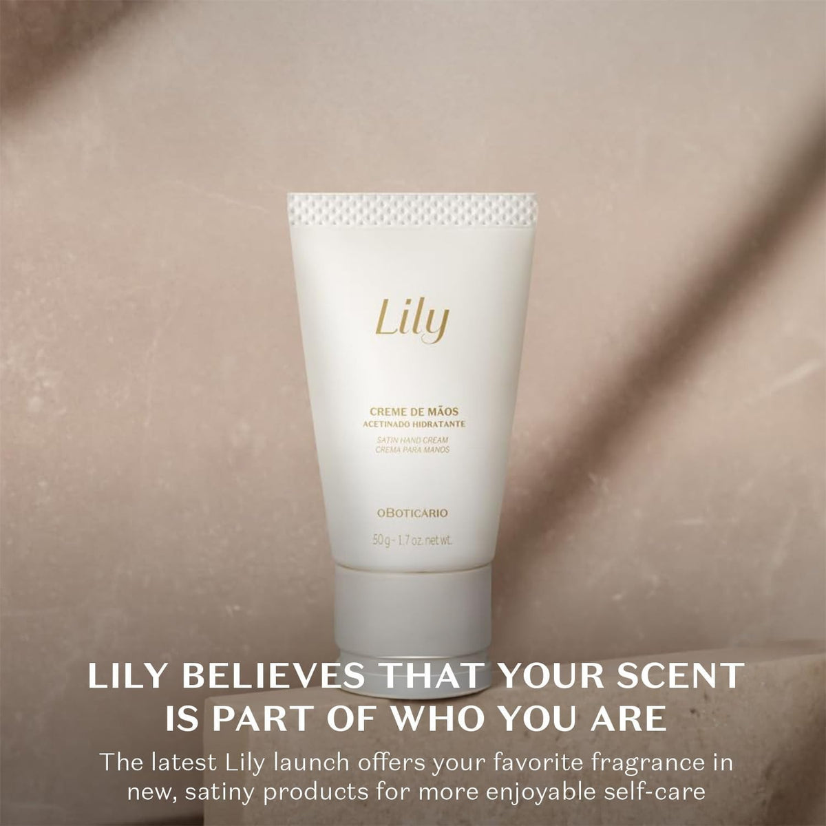 Lily Satin Hand Cream Oboticario