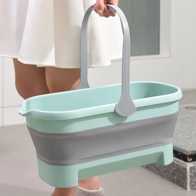 Secchio Pieghevole Resistente per Pulizia vetri, Pavimenti, Cucine, Bagni e Auto