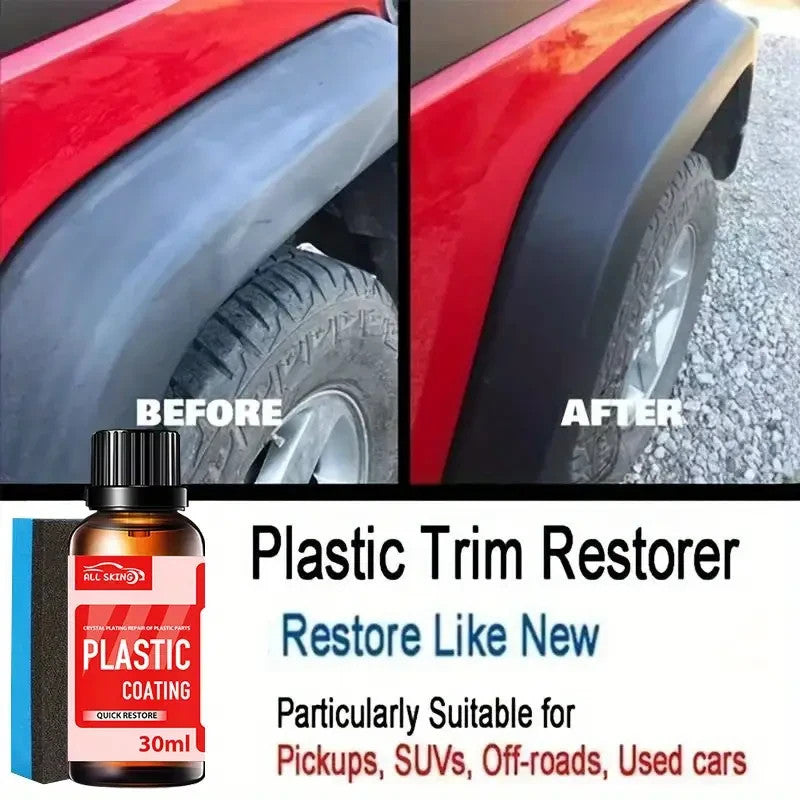 6 Kit riparazione per plastica auto da 30 ml cera nera per la riparazione inter