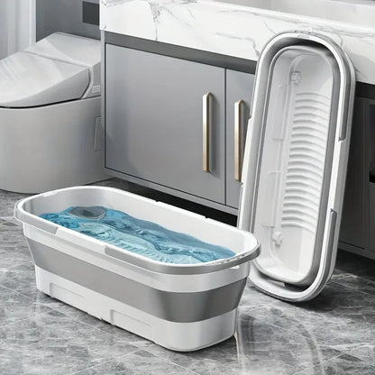 Secchio Pieghevole Resistente per Pulizia vetri, Pavimenti, Cucine, Bagni e Auto