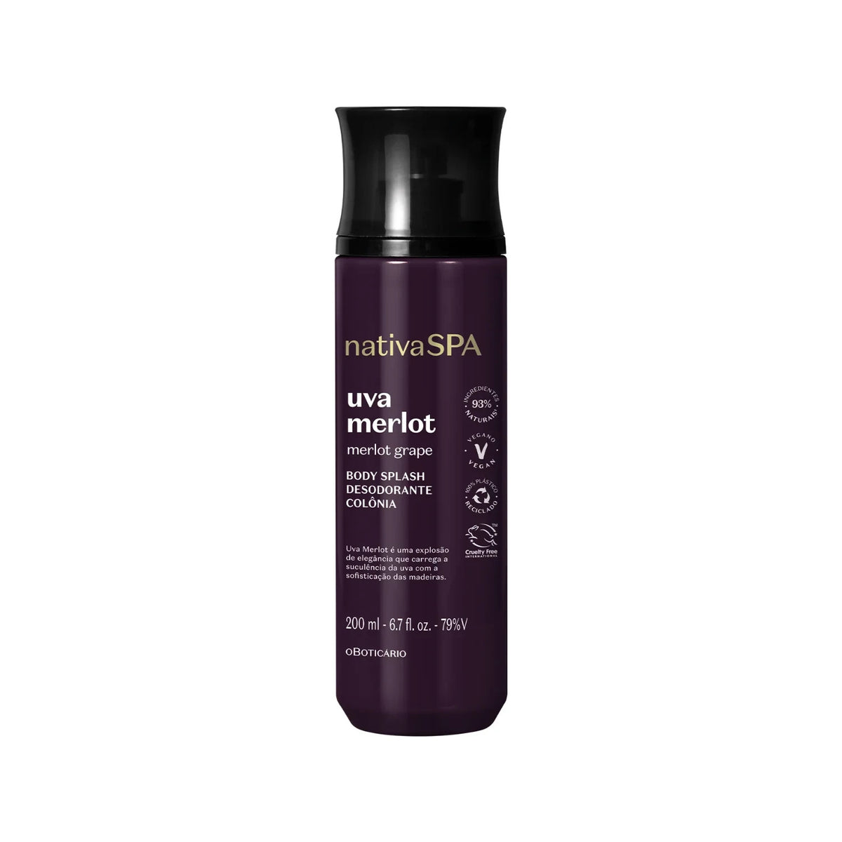 Nativa SPA Merlot Grape Body Splash Oboticario