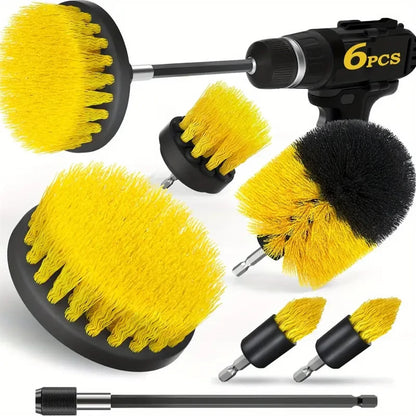Set di 8 accessori per spazzole da trapano spazzola elettrica con attacco lungo