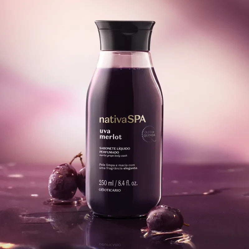Boticário Sabonete Líquido Nativa Spa Uva Merlot Merlot 250ml