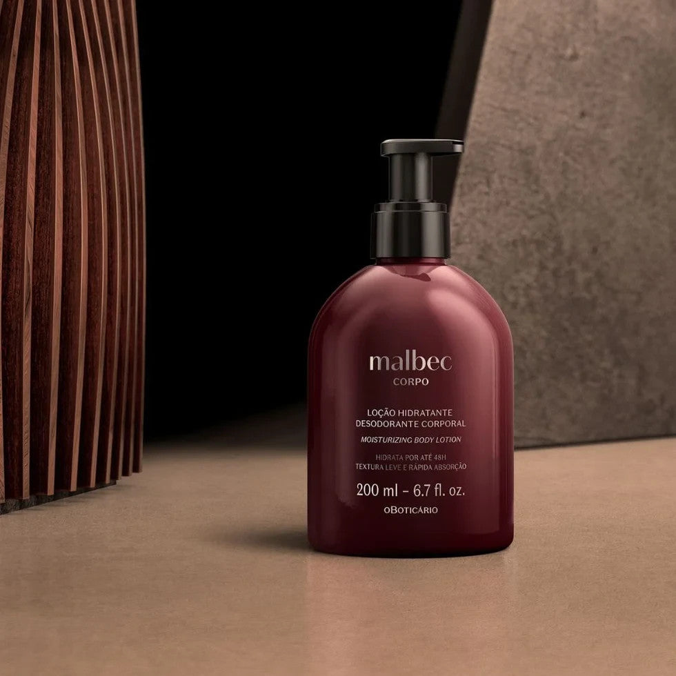 O Boticário Malbec Loção Hidratante Corporal - Lozione idratante corpo 200ml
