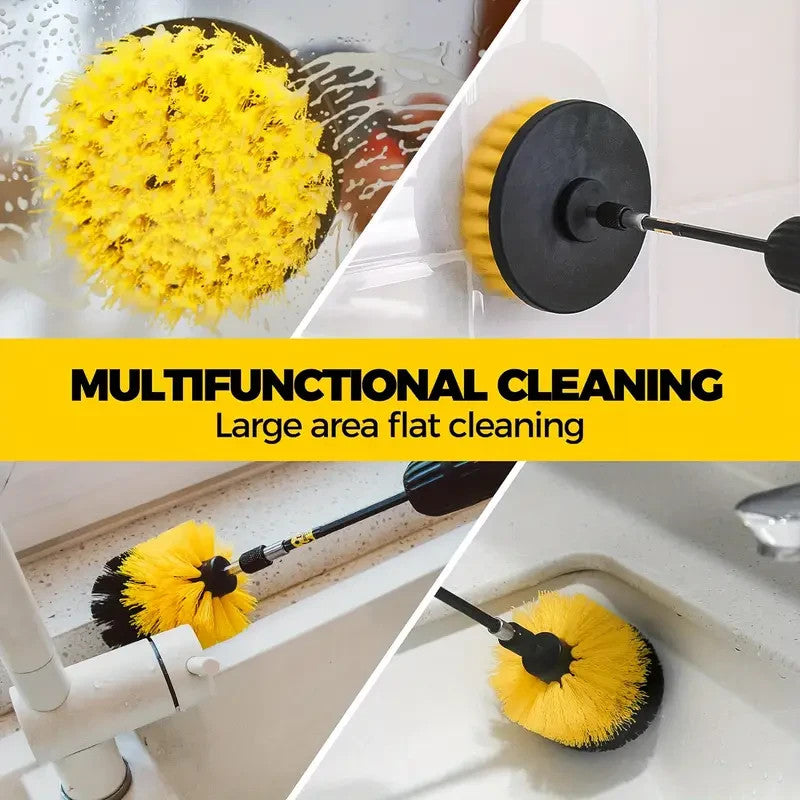 Set di 8 accessori per spazzole da trapano spazzola elettrica con attacco lungo