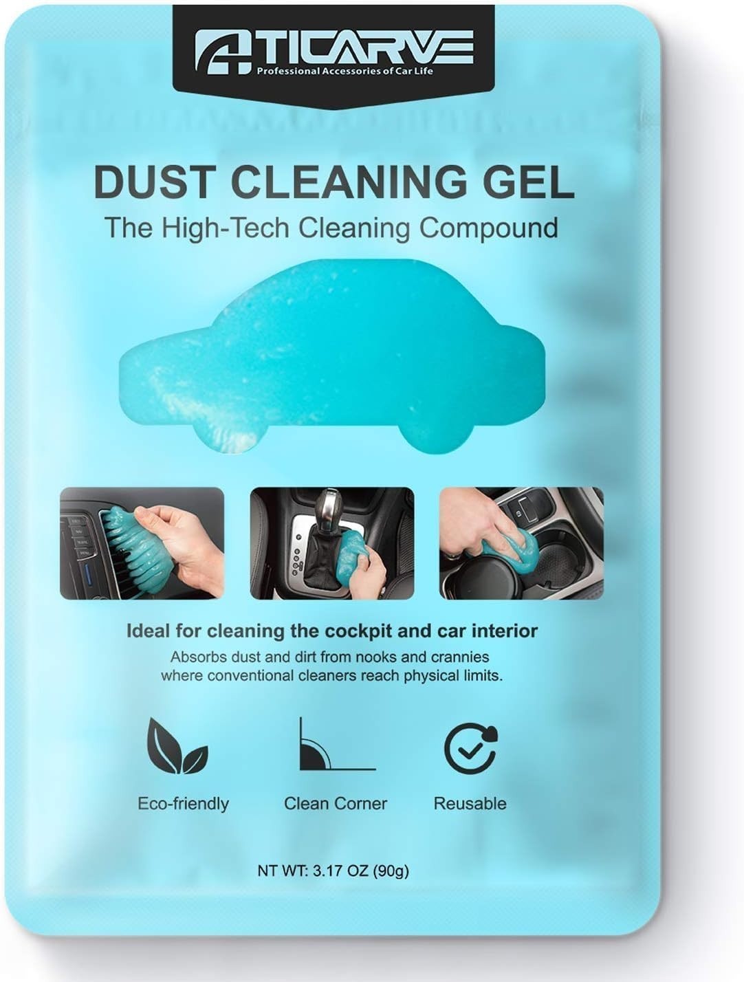Gel detergente per tastiera per interni auto, laptop, stampante, fotocamera