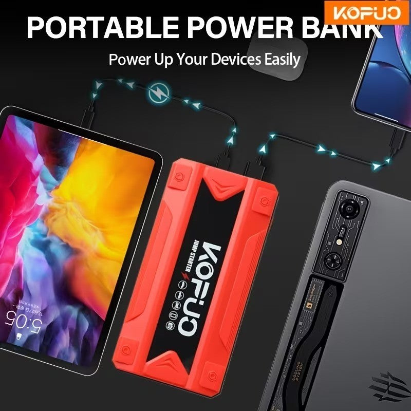 KOPUO 4000A Avviatore Portatile per Auto Strumento Professionale Batteria 12V