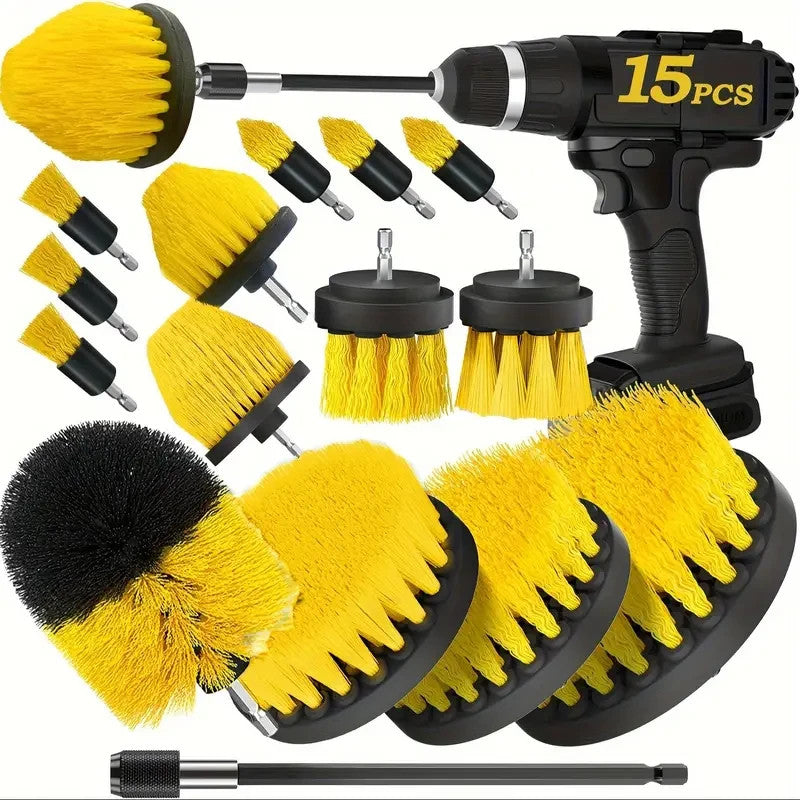 Set di 8 accessori per spazzole da trapano spazzola elettrica con attacco lungo