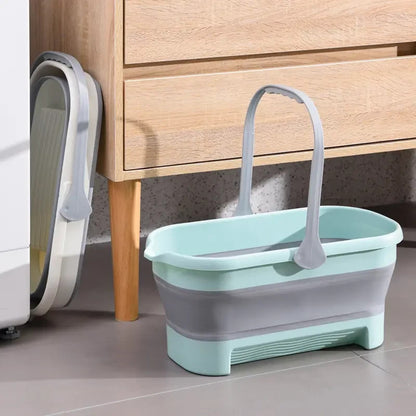 Secchio Pieghevole Resistente per Pulizia vetri, Pavimenti, Cucine, Bagni e Auto