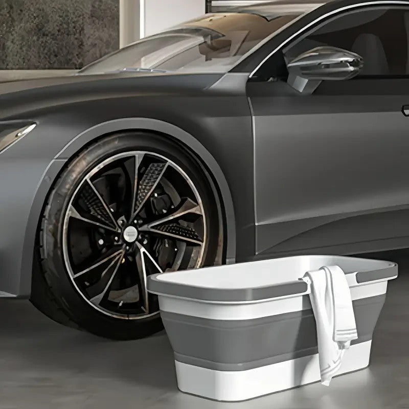 Secchio Pieghevole Resistente per Pulizia vetri, Pavimenti, Cucine, Bagni e Auto
