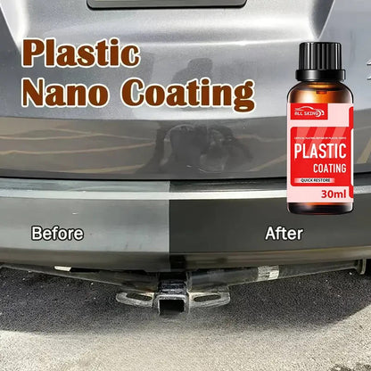 6 Kit riparazione per plastica auto da 30 ml cera nera per la riparazione inter