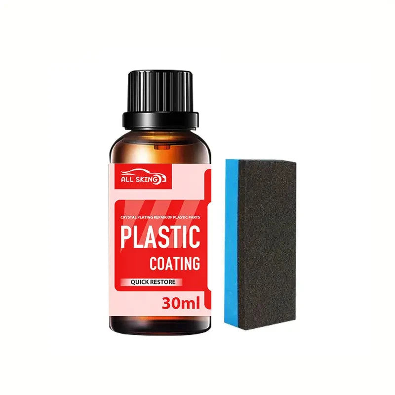 6 Kit riparazione per plastica auto da 30 ml cera nera per la riparazione inter