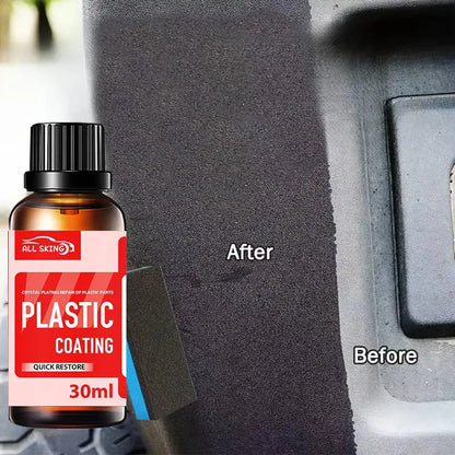 6 Kit riparazione per plastica auto da 30 ml cera nera per la riparazione inter