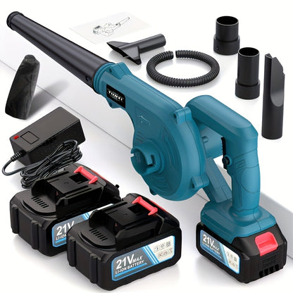 Battery Blower, 300W 12000 rpm for lawn care, leaf removal