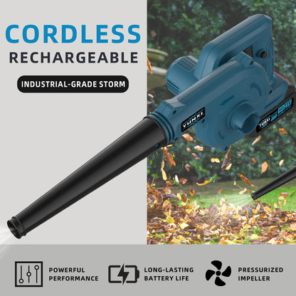 Battery Blower, 300W 12000 rpm for lawn care, leaf removal