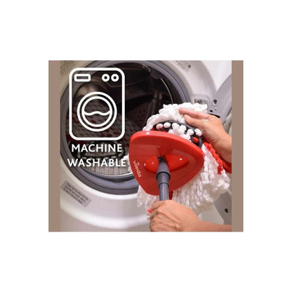 Double Bucket with Pedal Wringer Ultra-Fine Microfiber Rotating Mop