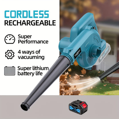 Battery Blower, 300W 12000 rpm for lawn care, leaf removal