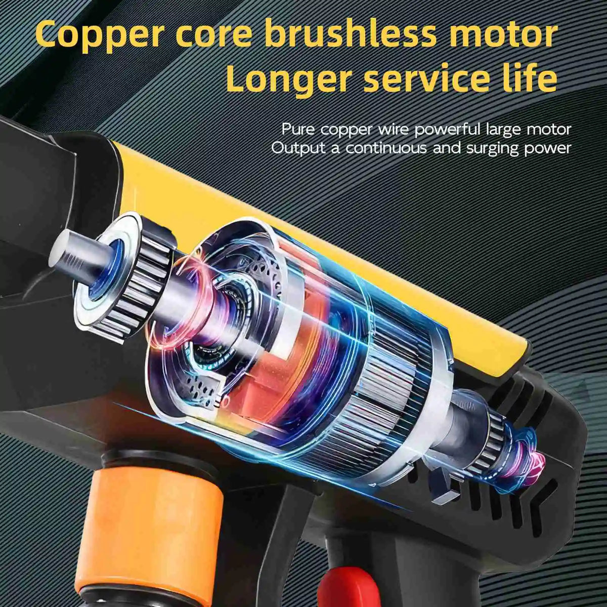 500W 70Bar  Electric High Pressure Washer Car Wash Water Gun Garden Irrigation Tools for  18V Battery
