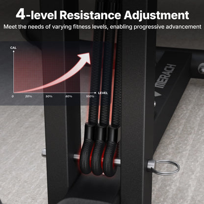 MERACH Squat Machine Regolabile 2 in 1 – Attrezzo Fitness per Gambe, Glutei, Addominali e Push Up. TK