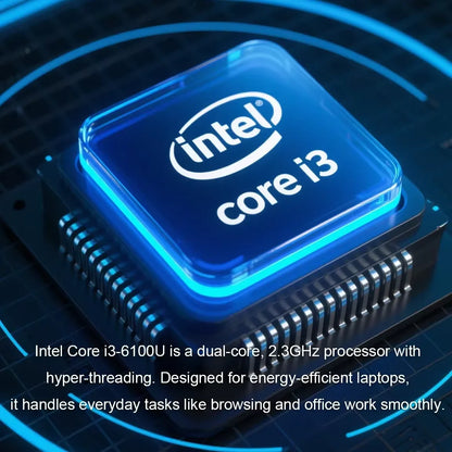 Laptop 15,6" Intel Core i3-6100U – 16GB RAM, SSD 256GB/1TB/2TB, Windows 11, Display IPS Full HD, Tastiera Retroilluminata