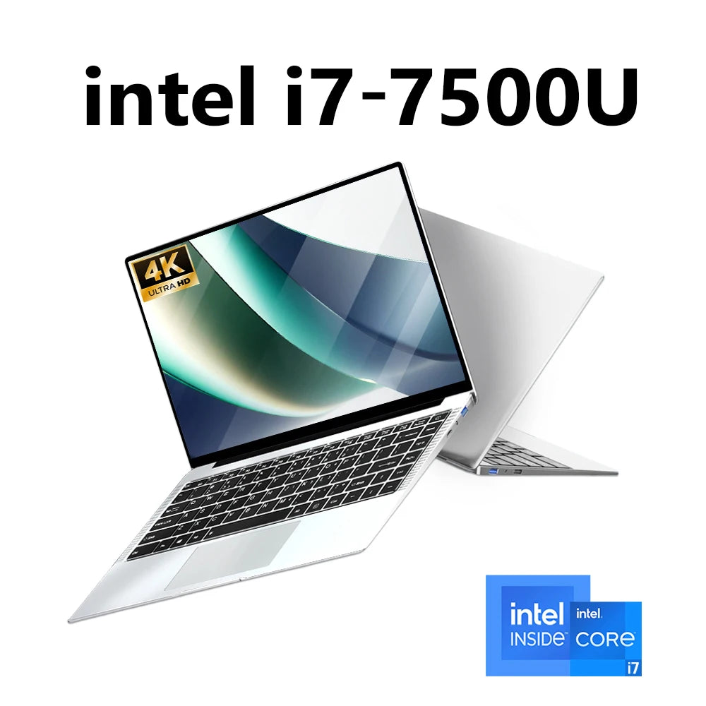 2026 Windows 11 Laptop Intel Core I7 9850H/7500U Computer 12GB RAM 1TB 2TB SSD 14.1" Laptops Ultra Slim Notebook PC Business Study Office