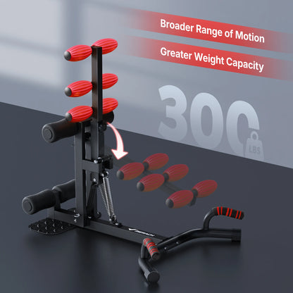 MERACH Squat Machine Regolabile 2 in 1 – Attrezzo Fitness per Gambe, Glutei, Addominali e Push Up. TK