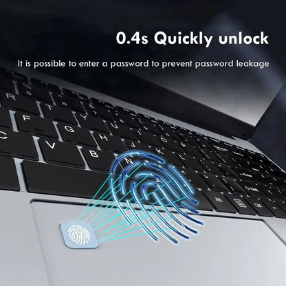 2025 New 15.6"  Windows 11 Laptop Computer Intel Celeron N4000 Fingerprint Unlock Computer 16GB DDR4 1/2TB SSD Notebook Laptops