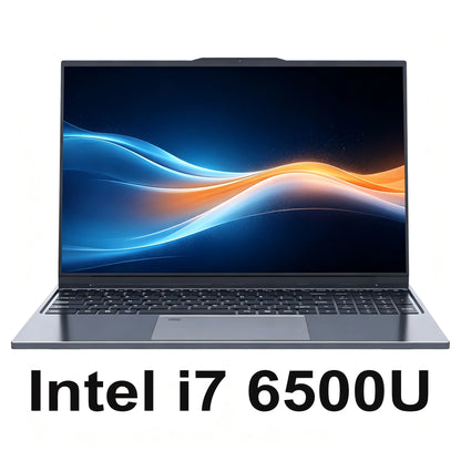 Laptop 15,6" Windows 11 – Intel Core i7-6500U, 16GB RAM, SSD 512GB/1TB, Display Full HD, Tastiera Retroilluminata e Impronta Digitale