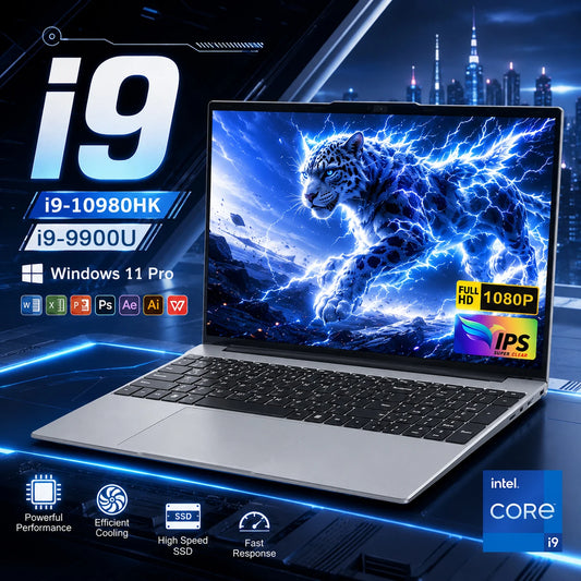 Laptop 15,6" Windows 11 Pro – Intel Core i9-10980HK, 16GB RAM, SSD 1TB/2TB, IPS Full HD 90Hz, Impronta Digitale