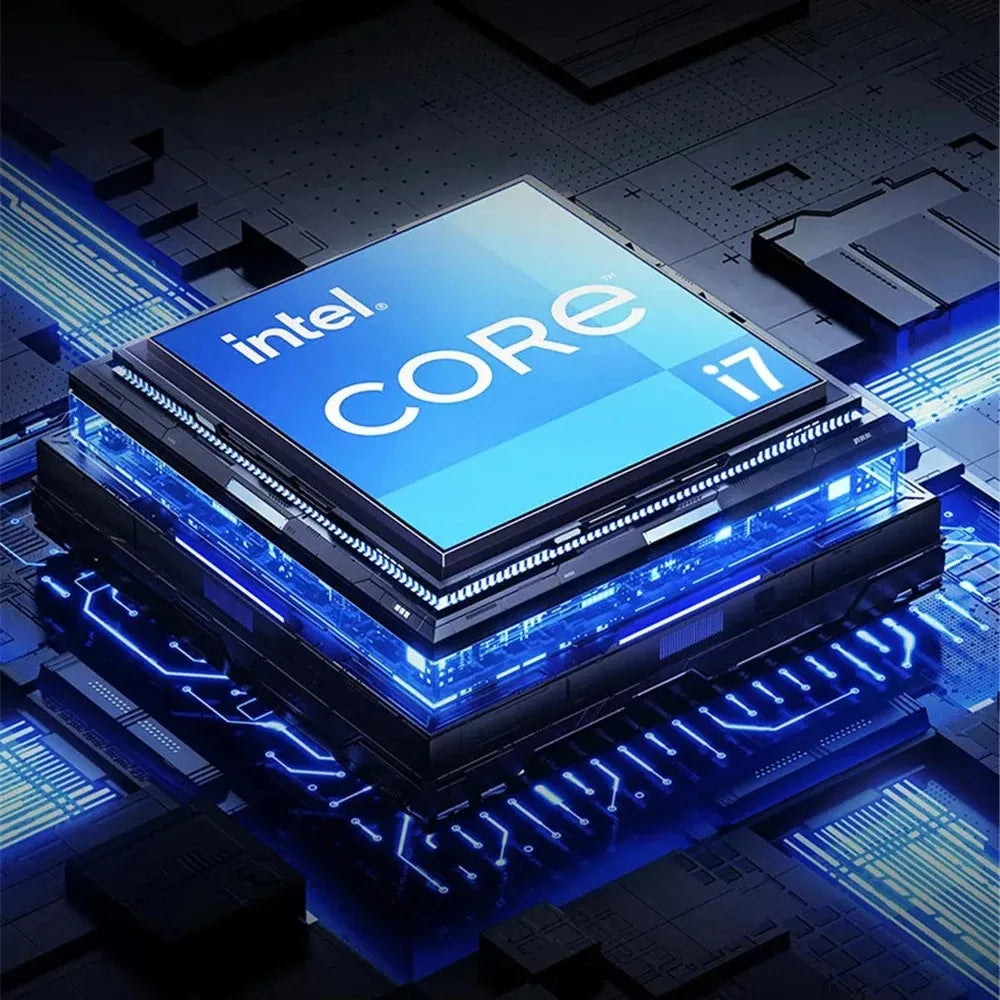 Laptop portatile da 15,6" con retroilluminazione Windows 11 processore Intel Core i7 6500U impronta digitale ideale per Ufficio, Lavoro e videogiochi.