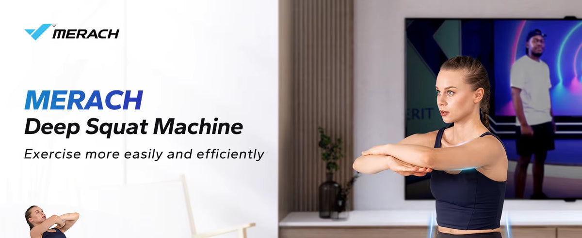 MERACH Squat Machine Regolabile 2 in 1 – Attrezzo Fitness per Gambe, Glutei, Addominali e Push Up. TK
