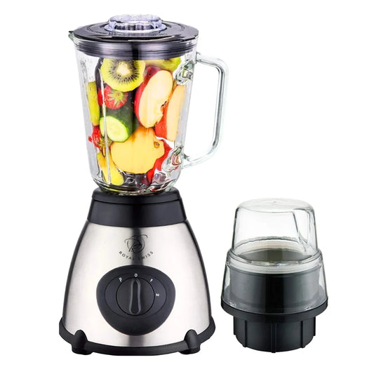 Blender and grinder with glass cup / maximum power 1000w/ royal swiss