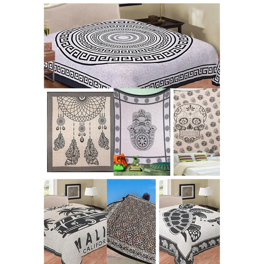 Printex Arazzo Matrimoniale in Stile Mandala Indiano - 210x230 cm. TK