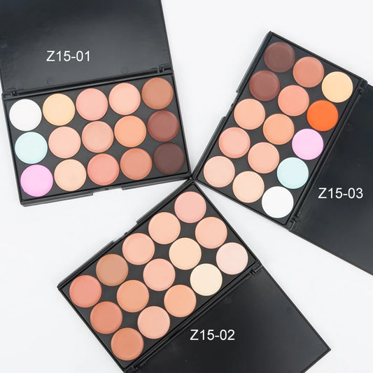 15 Colors Face Concealer Camouflage Cream Contour Palette