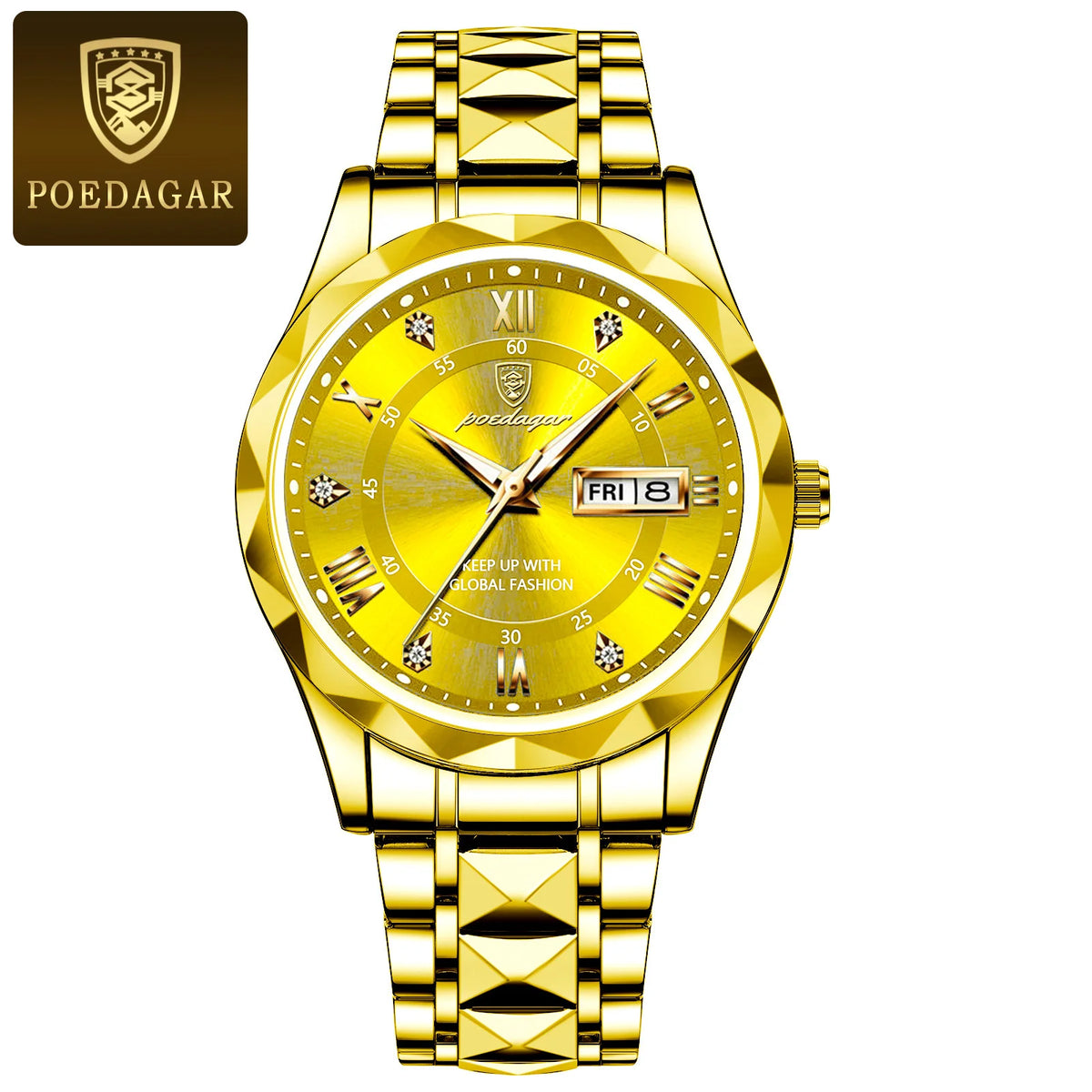 Luxury Men's Watches Waterproof Stainless Steel Luminous