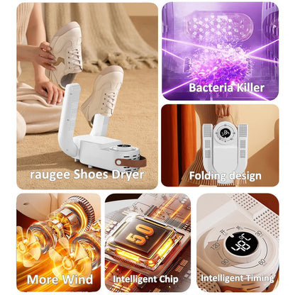 Asciugascarpe Elettrico 220V – Asciugatore per Scarpe, Stivali e Sneakers Pieghevole Portatile