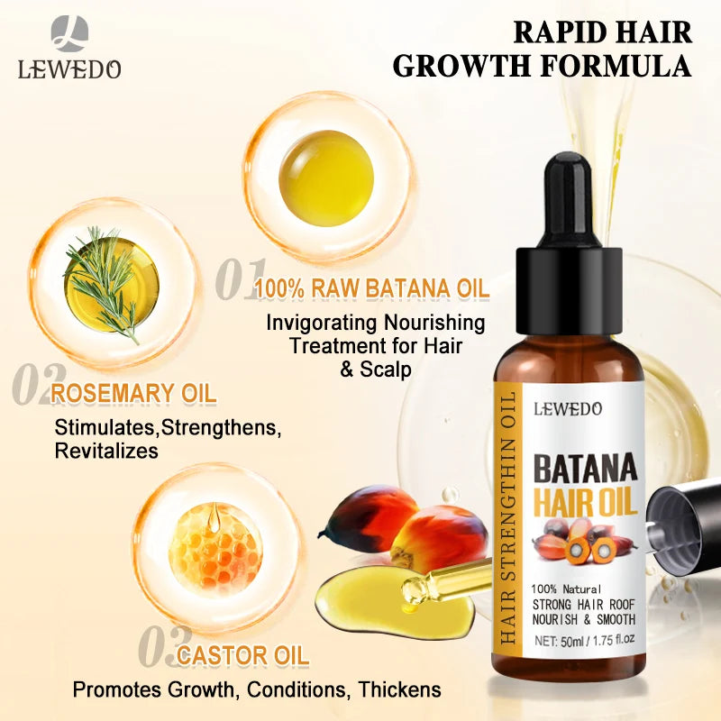 Olio di Batana Puro 100% Crescita e Anti-Caduta | LEWEDO. TK