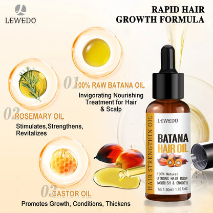 Olio di Batana Puro 100% Crescita e Anti-Caduta | LEWEDO. TK