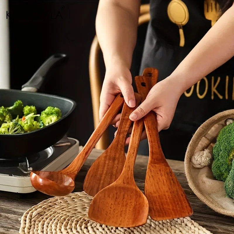 KEMORELA 4PCS Kitchen Utensil Set Kitchen Cooking Tools