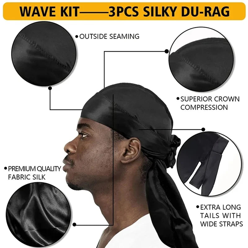 100g Waves Control Pomade Set 360 Wavy Hair Oil With Brush