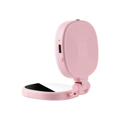 TELESIN Luce di Riempimento Magnetica per Smartphone – Mini Selfie Light LED 3 Modalità, Luminosità Regolabile, Specchio Integrato e Ricarica USB-C