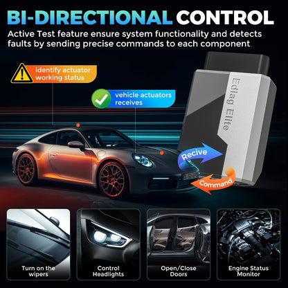 ELITE All System OBD2 Scanner Car Diagnostic Tools 15 Reset