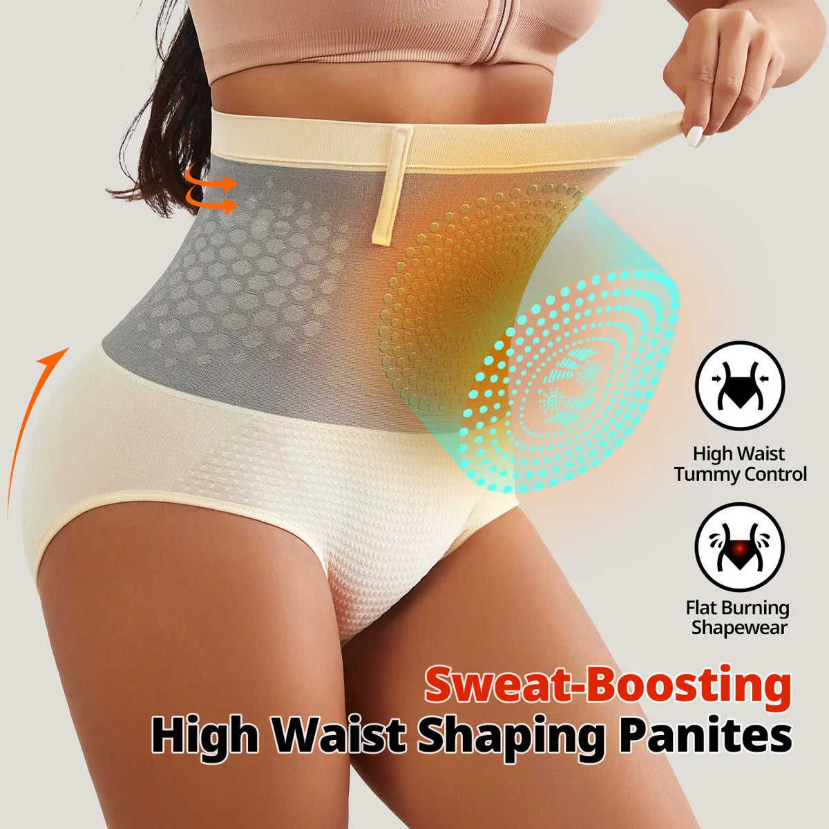 Braguitas moldeadoras sin costuras de talle alto para mujer Flarixa: control de abdomen, efecto moldeador y comodidad diaria. ES