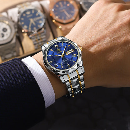 Luxury Men's Watches Waterproof Stainless Steel Luminous