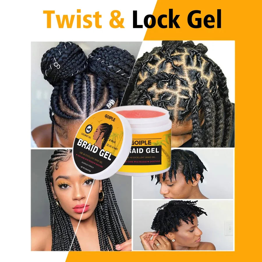 GOIPLE 100g Pineapple Scent Braid Gel Smooth Non-Flaking
