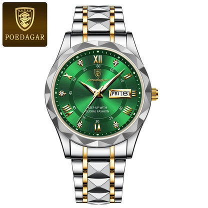 Luxury Men's Watches Waterproof Stainless Steel Luminous