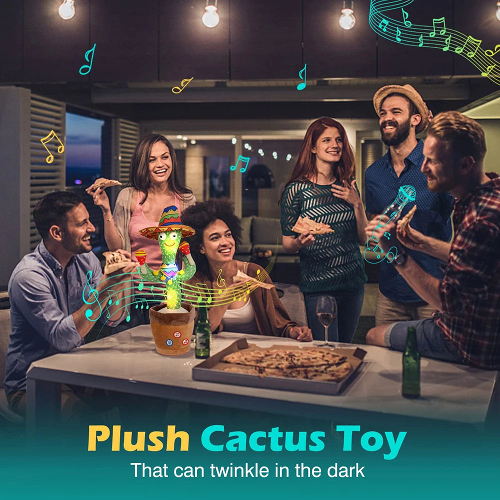Talking Cactus Baby Toy Dancing Cactus Repeats What You say for Kids with English Songs Dancing